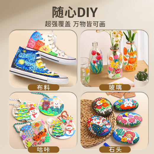 清仓特价🔥【48色到手价格29.9元❗️万物皆可画】ENMY恩米出口英文版 扁盒装马克笔可叠色丙烯马克笔 商品图1