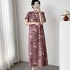 【清爽透气 简约大气】宫诏 新中式改良旗袍棉绸连衣裙 复古水墨可居家可外穿长裙 多色可选 商品缩略图3