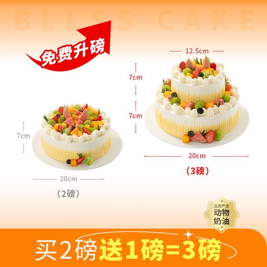 【免费升磅-买1磅送1磅，到手2磅】芒芒盛夏/果粒满满水果蛋糕，多种水果铺满顶层，每一口都是鲜活的夏天（今日特惠） 商品图3