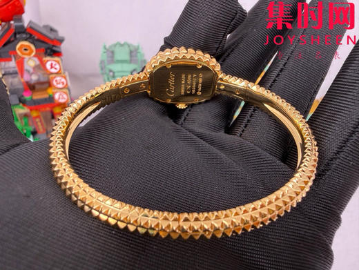 美物 | 卡地亚 baignoire浴缸系列“黄金铠甲” 女士腕表 手镯手表 浴缸穿上钻石黄金铠甲 商品图8