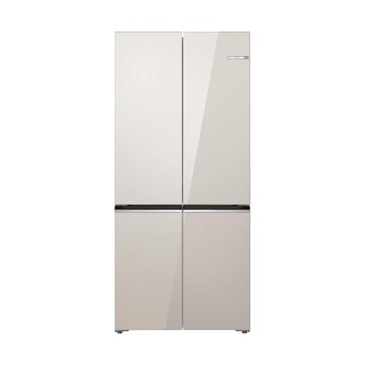 博世 冰箱 KCB89VA26C 十字四门冰箱 502升  拿铁白 左右开  LED数码屏显示 玻璃面板 独嵌两用 风冷 变频  单循环 商品图0