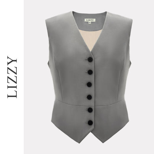 LIZZY修身精致通勤外穿马甲背心上衣秋季女8199 商品图2