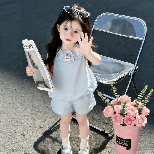 【软萌兔子❗温柔马卡龙】女童夏装套装清新新款宝宝短裤公主棉两件套上衣儿童夏季。xe★深秘心选 商品图1