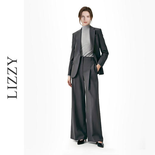 LIZZY精致高腰直筒裤阔腿裤长裤秋季新8188 商品图1