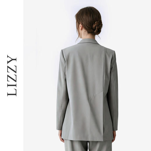 LIZZY老钱风宽松开叉通勤气质西装外套秋季女8199 商品图2