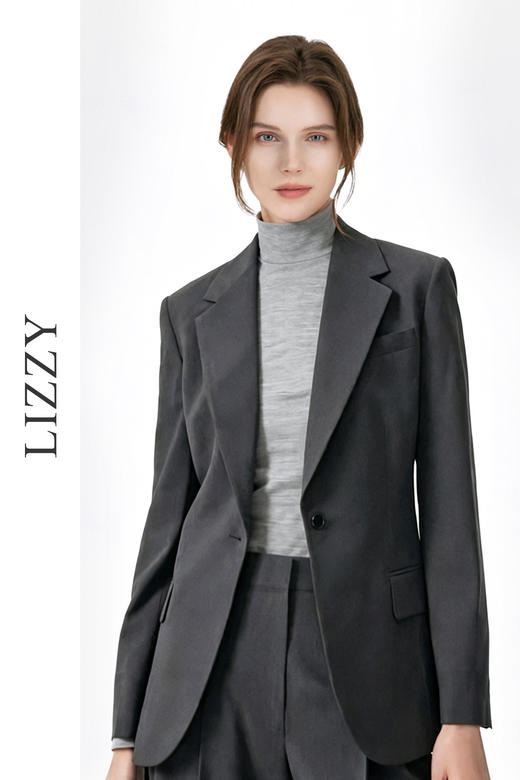 LIZZY老钱风精纺羊毛气质通勤西装外套秋季新8188 商品图4