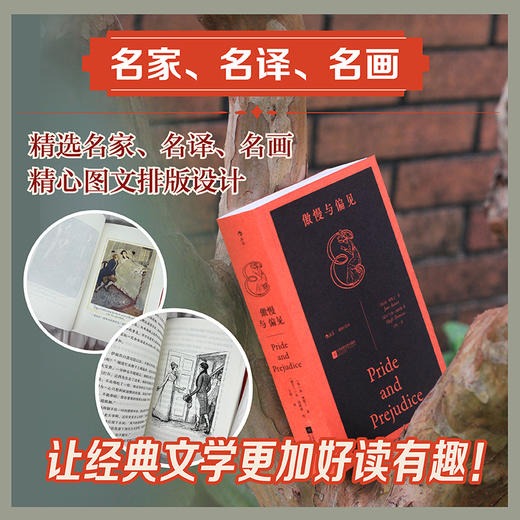 【5册】插图口袋本：傲慢与偏见+呼啸山庄+巴黎圣母院+远大前程+月亮与六便士 商品图3