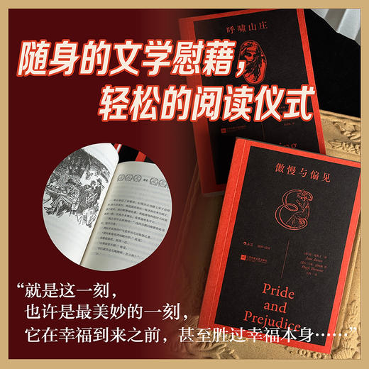 【5册】插图口袋本：傲慢与偏见+呼啸山庄+巴黎圣母院+远大前程+月亮与六便士 商品图4