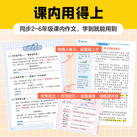 【新东方】作文超好写4册套装 2-6年级适用 小学生作文书 优秀作文满分作文素材 商品图4
