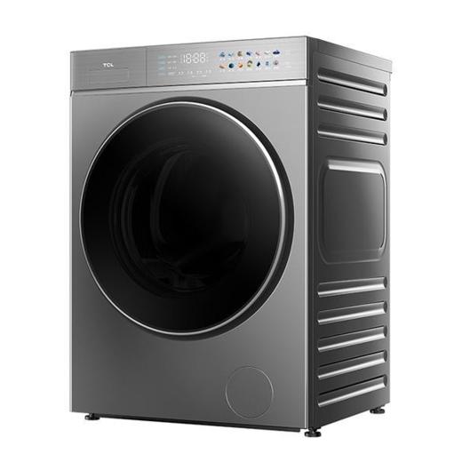 TCL 洗衣机 G100P7-D 全自动滚桶洗衣机 极地灰 10公斤 一级能效 DD直驱变频电机 上排水 PCM板箱体 电脑控制 LED数码屏显示 右开 不锈钢内筒 智能APP 商品图2