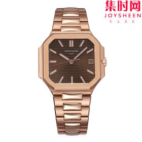 BBF百达翡丽CUBITUS系列 方形鹦鹉螺7128 咖啡面 小电视 丹东330一体机 男士腕表 表径40mm