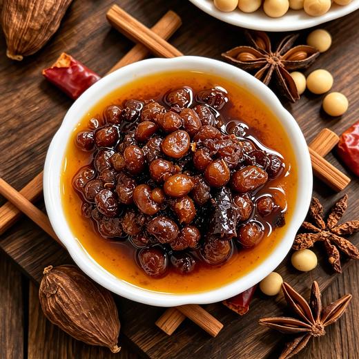 云南特产玉溪梅哆哆油豆豉下饭菜多用调味料清真食品 商品图3