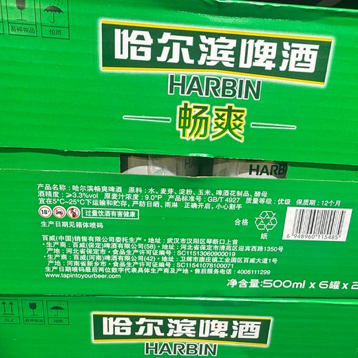 哈尔滨500ml听装畅爽啤酒 商品图1