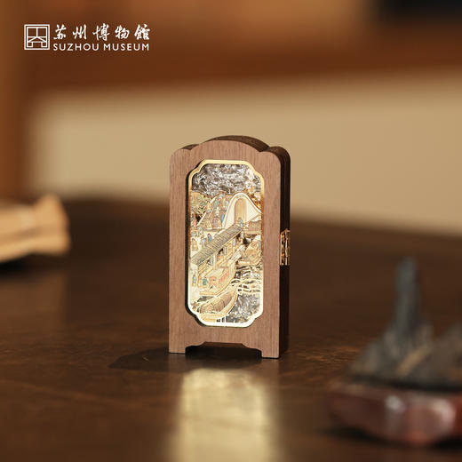 苏州博物馆 姑苏繁华图特展系列屏风摆件冰箱贴新中式可折叠国风特色伴手礼 商品图3