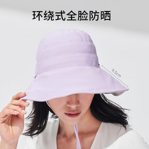 伯希和户外防晒帽夏季新款遮阳帽女防紫外线大帽檐遮脸双面渔夫帽 商品图3