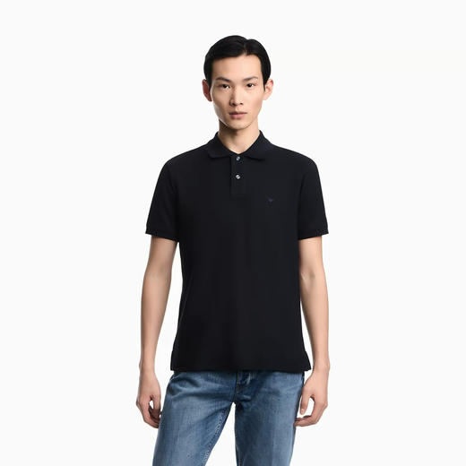 原单阿玛*男士鹰标刺绣polo衫071001 商品图6