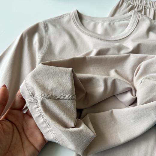 娃的“裸感”家居服😱 胖DL同源高端【莫爽棉】空调家居服套装 春夏当空调服、睡衣穿 秋冬当内搭打底穿，性价比超高！ 商品图2