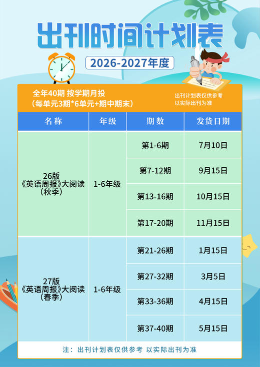 【同步人教PEP三起点教材】《英语周报大阅读》3-6年级小学生英语画报课外知识拓展提升【悦刊图书】 商品图1