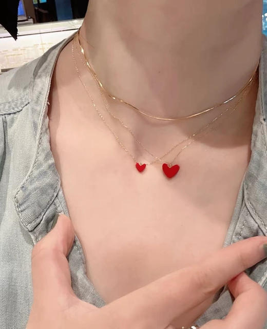 AHK*H同款小红心♥️项链❗️耳钉070902 商品图7