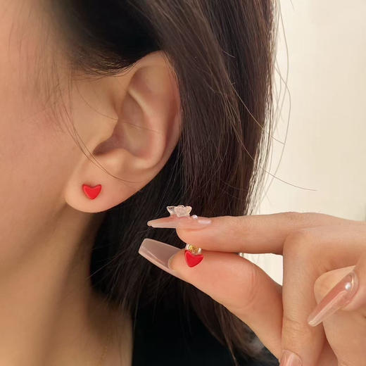 AHK*H同款小红心♥️项链❗️耳钉070902 商品图3