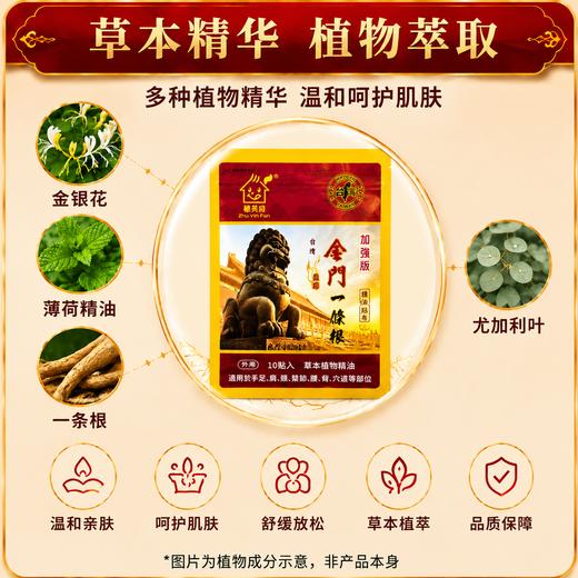 热卖中！【中国台湾原装进口】植英房·金门一条根·精油贴布 10贴/袋 商品图5