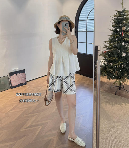 亚麻富婆短裤 商品图7