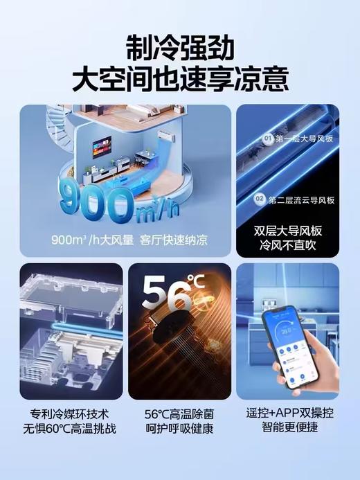 【HDXK】美的 KER-46GW/N8KS1-1空调 变频 分体套机 极地白（含基础安装） 商品图4
