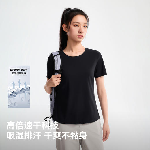 伯希和户外速干T恤女士新款抑菌排汗短袖徒步登山运动上衣男 商品图2
