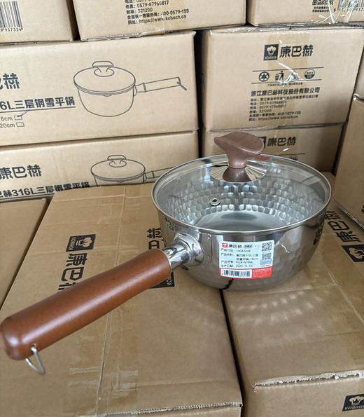 康巴赫加厚雪平锅316L不锈钢无涂层 商品图1