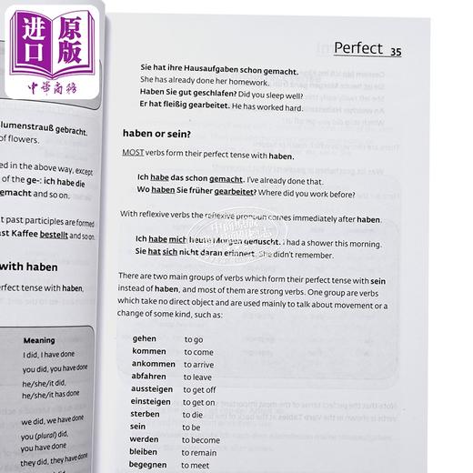 【中商原版】柯林斯易学德语动词 第4版 Collins Easy Learning German Verbs 4th edition 德语常用动词复习指南 商品图3