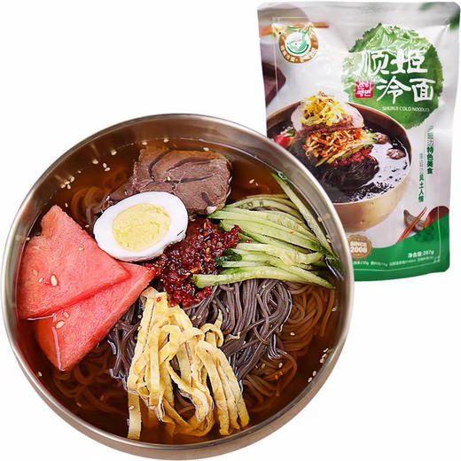 顺姬冷面东北朝鲜正宗荞麦冷面韩式大冷面延边族特产速食287g*5袋包邮到家 商品图0