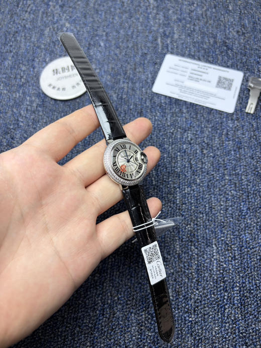 CR卡地亚蓝气球系列 中号33mm 钻圈款 双排钻 女士腕表 商品图2