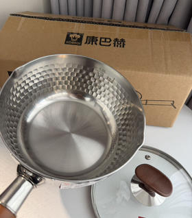康巴赫加厚雪平锅316L不锈钢无涂层
