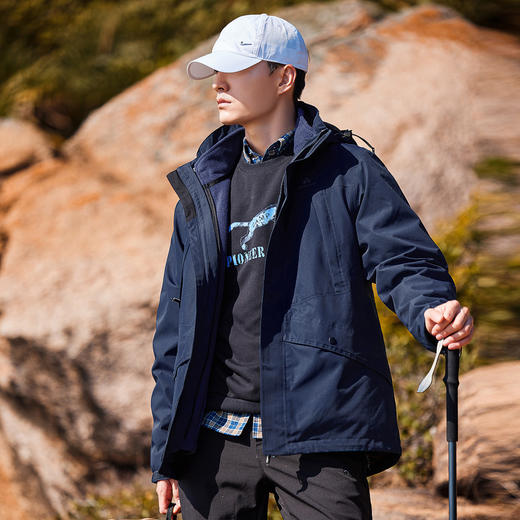 【199秒杀！】拓路者三合一冲锋衣男款秋季可拆卸防水户外登山外套XHW223131L 商品图4