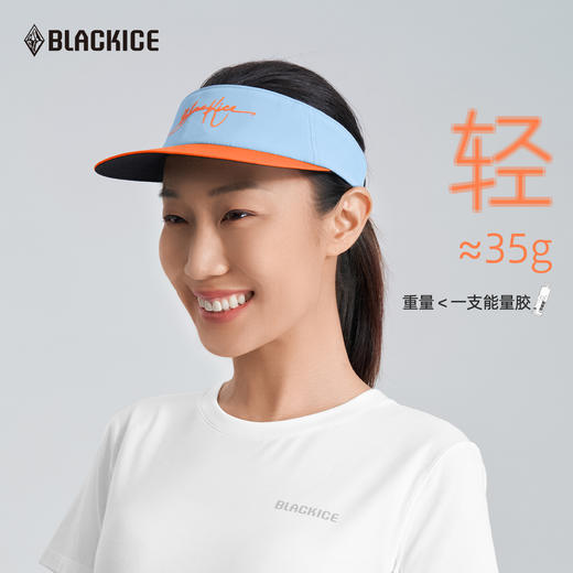黑冰遮阳运动空顶帽女防晒夏季户外轻量马拉松空顶帽子男款Z2155 商品图3