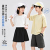 【暑期出游，凉皮套装】【吸湿速干，无惧暴汗】夏季新款儿童户外速干短袖裙裤凉皮套装凉感透气男女童运动防晒短袖短裤两件套 商品缩略图0