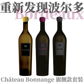 【酒庄旗舰】博雫城堡酒庄黑标旗舰款三支套装（Silice+Pourpre+Noir）