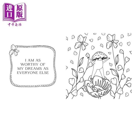 【中商原版】小青蛙涂色书  轻松治愈 梅贝尔·伊奎 自我关怀 The Little Frog Colouring Book 英文原版 Maybell Eequay 填色书 商品图3