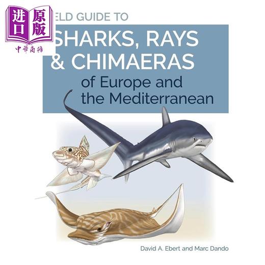 预售 【中商原版】欧洲和地中海鲨鱼 鳐和银鲛的实地指南 Field Guide to Sharks Rays 英文原版 David A Ebert 含146种物种野外指南 商品图0