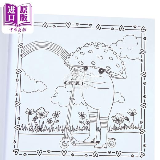 【中商原版】小青蛙涂色书  轻松治愈 梅贝尔·伊奎 自我关怀 The Little Frog Colouring Book 英文原版 Maybell Eequay 填色书 商品图2