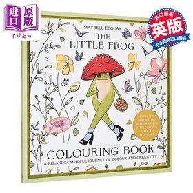 【中商原版】小青蛙涂色书  轻松治愈 梅贝尔·伊奎 自我关怀 The Little Frog Colouring Book 英文原版 Maybell Eequay 填色书