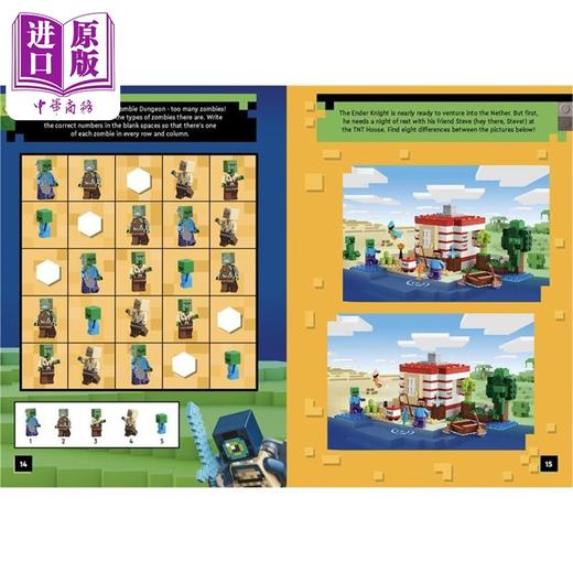 预售 【中商原版】乐高我的世界 末地冒险寻宝贴纸活动书 LEGO Minecraft 英文原版 LEGO 商品图3