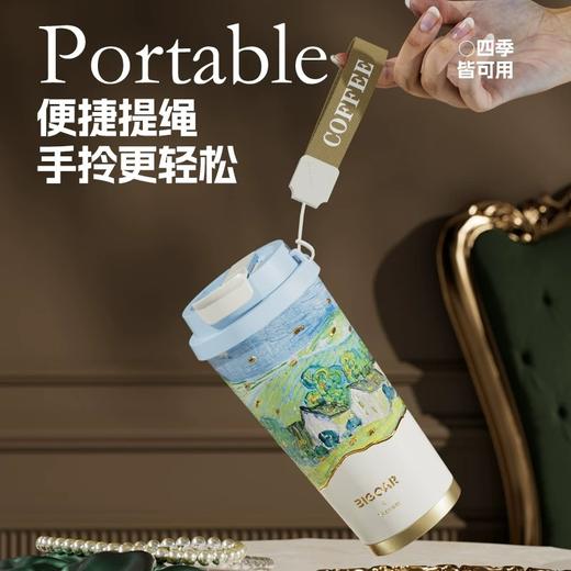 BIGCAR·艺术纯钛杯，内外99.95%高纯钛，520ml礼盒装，一杯三饮，保温保冷，喝着就是安心！ 商品图6