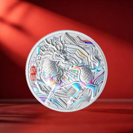 【纪念章】中国古代瑞兽纪念章 祥龙 瑞凤 麒麟 貔貅 灵龟 评级封装版 直径60mm 商品图6