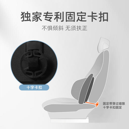 【科技面料 亲肤透气】乔氏 黑科技蝶翼记忆腰枕 护脊舒腰 舒适依靠 反复水洗不掉色 商品图3