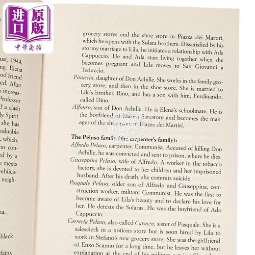 预售 【中商原版】埃莱娜 费兰特 离开的 留下的 那不勒斯四部曲之三 英文原版 Those Who Leave and Those Who Stay Elena Ferrante 商品图2
