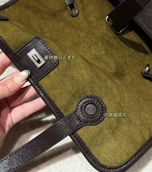 裘真真皮双肩包书包071506 商品图8