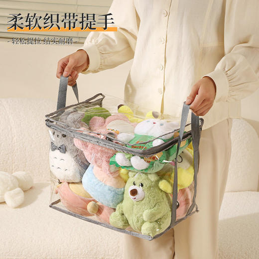 【超大容量 满足不同书籍】收纳书本收纳袋透明防水课本试卷整理袋 大容量学生手提防潮课本收纳箱大号装 商品图1
