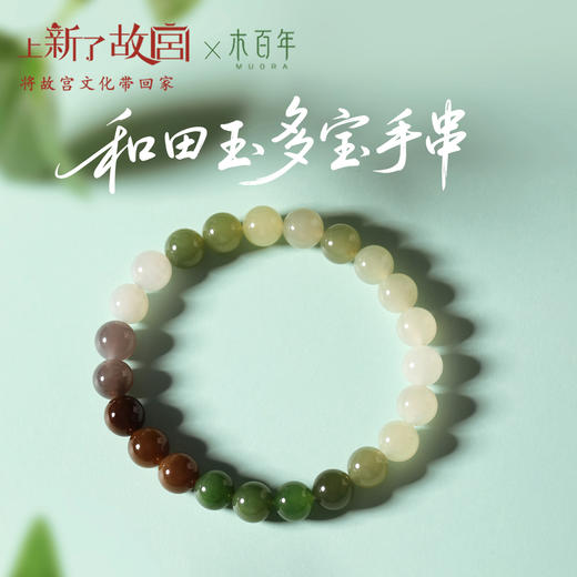 【专属】【48小时发货】上新了故宫多宝和田玉手串&彩虹手串&平安扣 商品图0