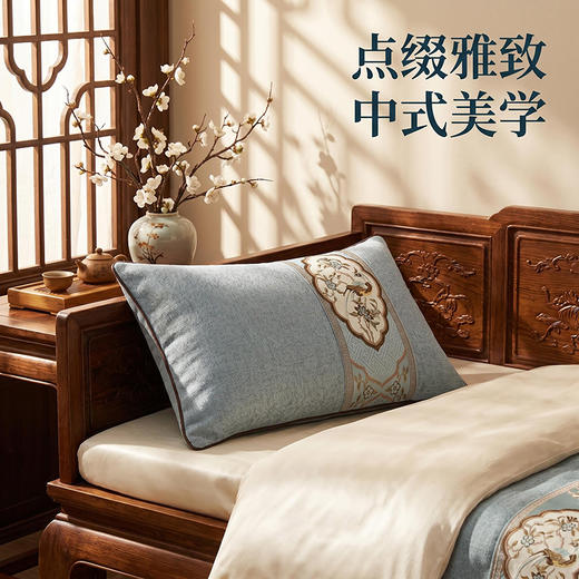 【天然草本 复合填充】相合堂 新中式沉香枕 饱满填充 拆洗方便 商品图5